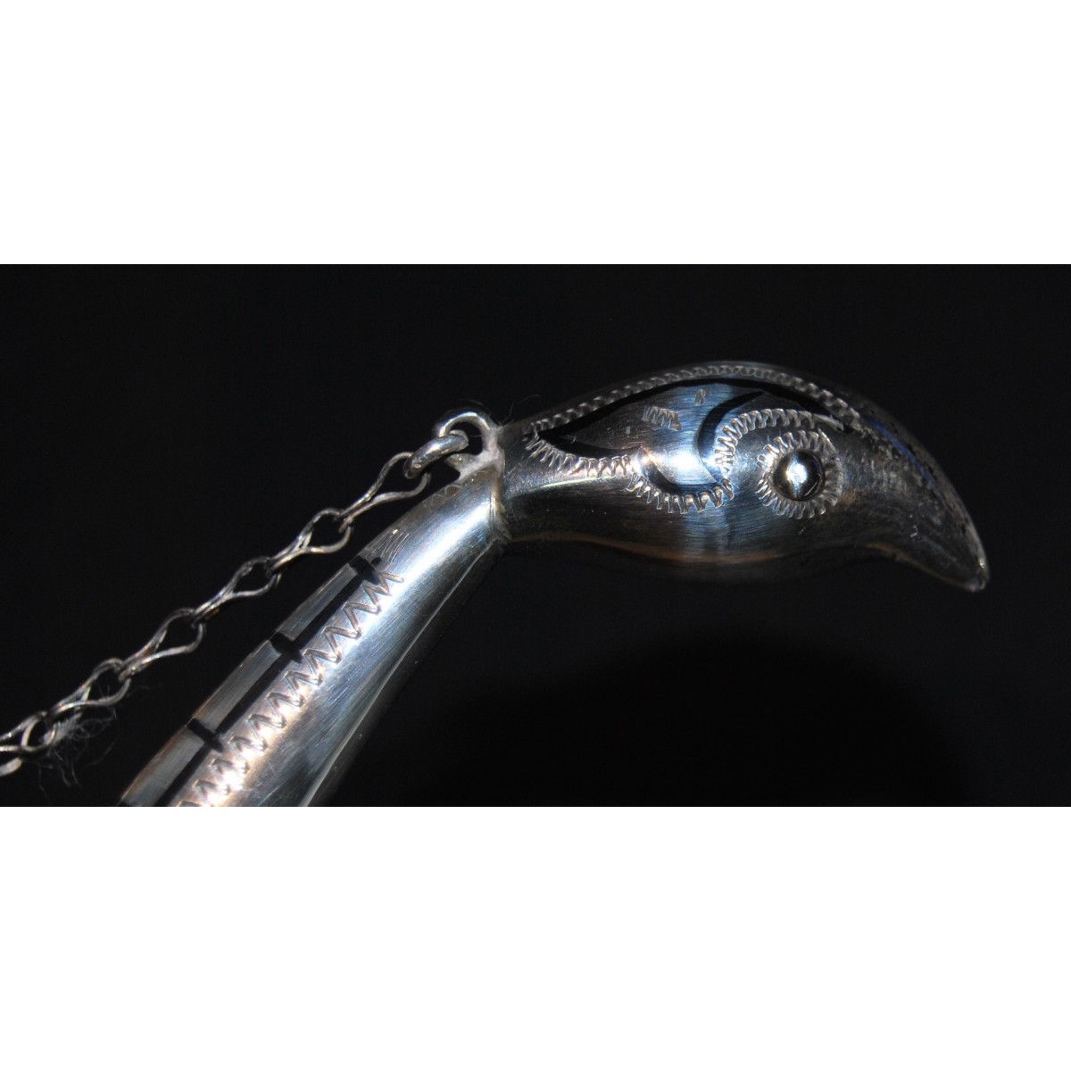 Pareja de polvoreras de asta y plata