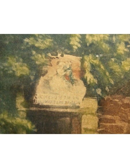 Acuarela, “Banquete nupcial”, Francia, siglo XVIII