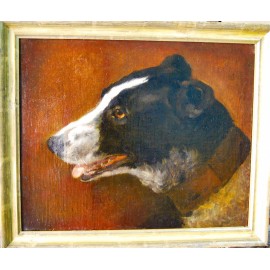 Retrato de un “perro”, lienzo del siglo XVIII