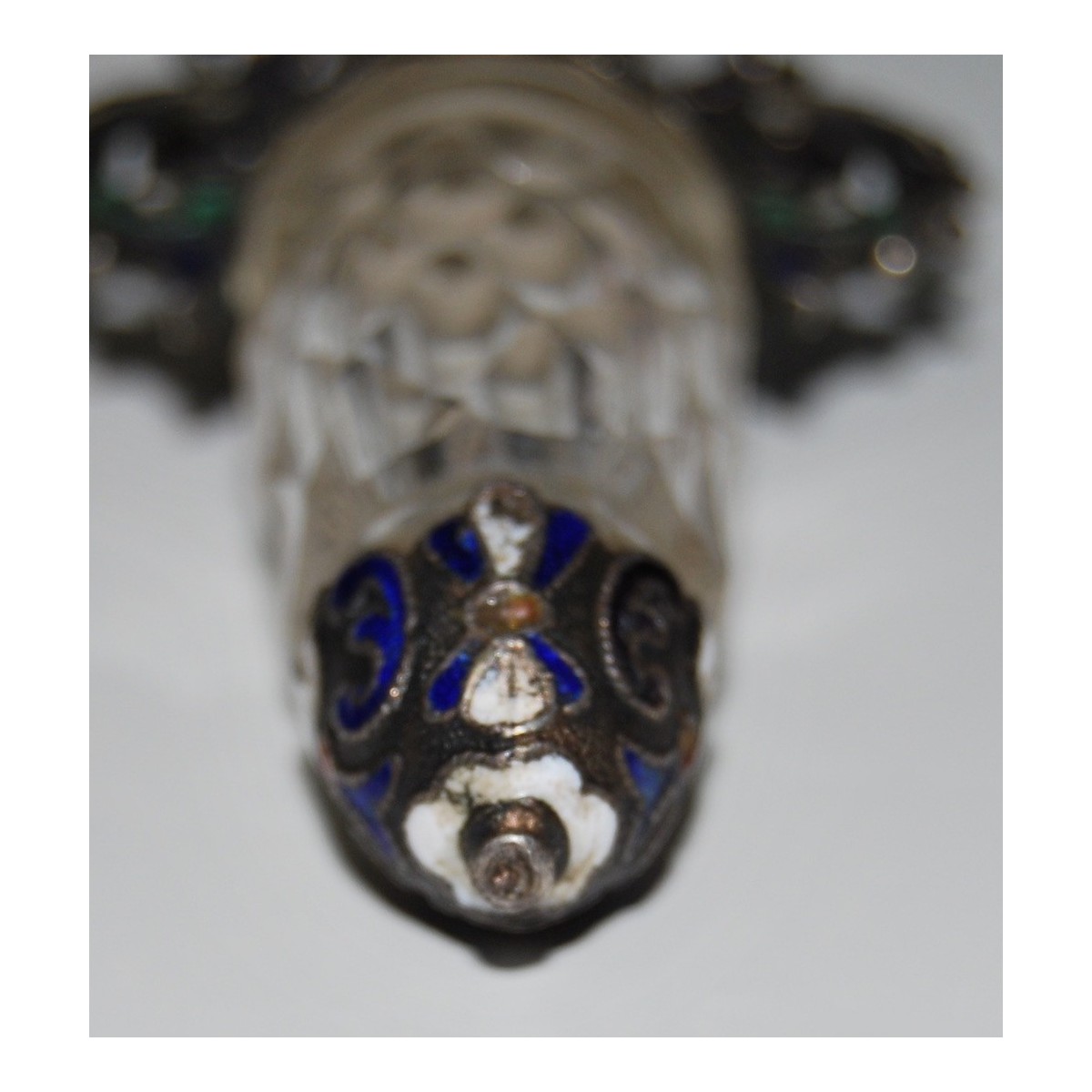 Colgante frasco de perfume finales del siglo XIX