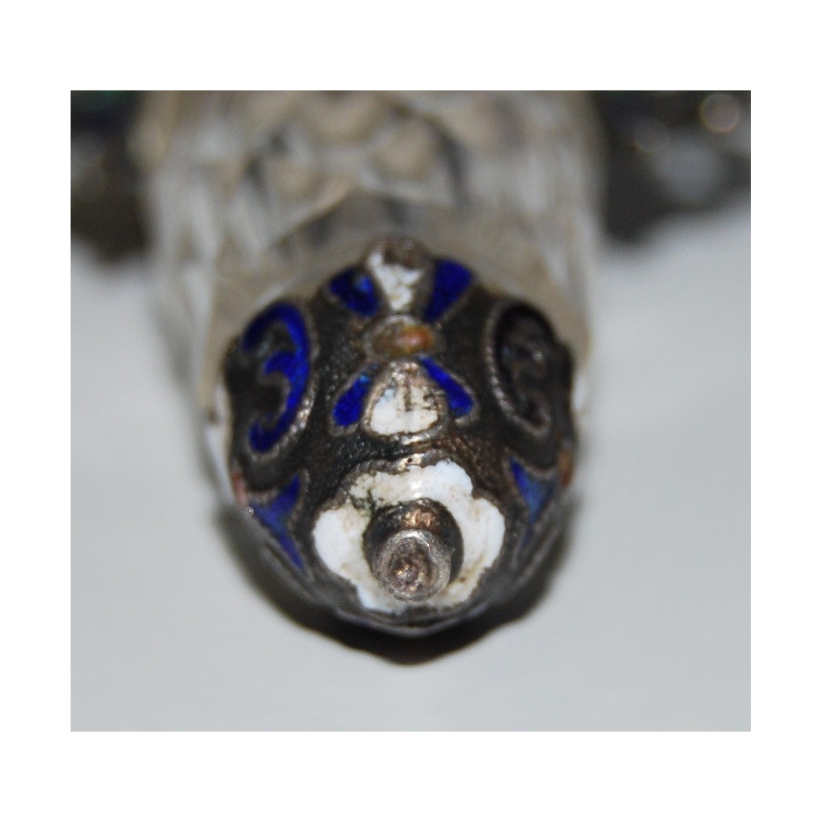 Colgante frasco de perfume finales del siglo XIX