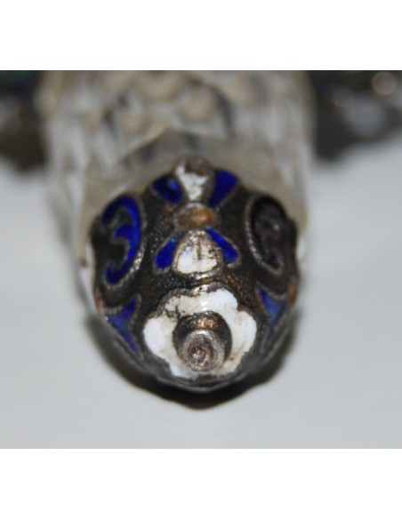 Colgante frasco de perfume finales del siglo XIX