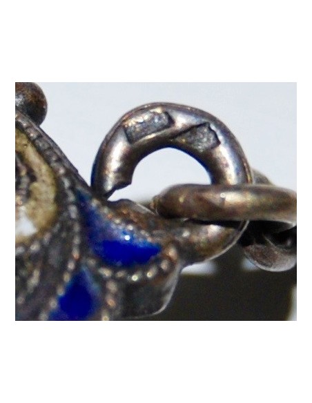 Colgante frasco de perfume finales del siglo XIX