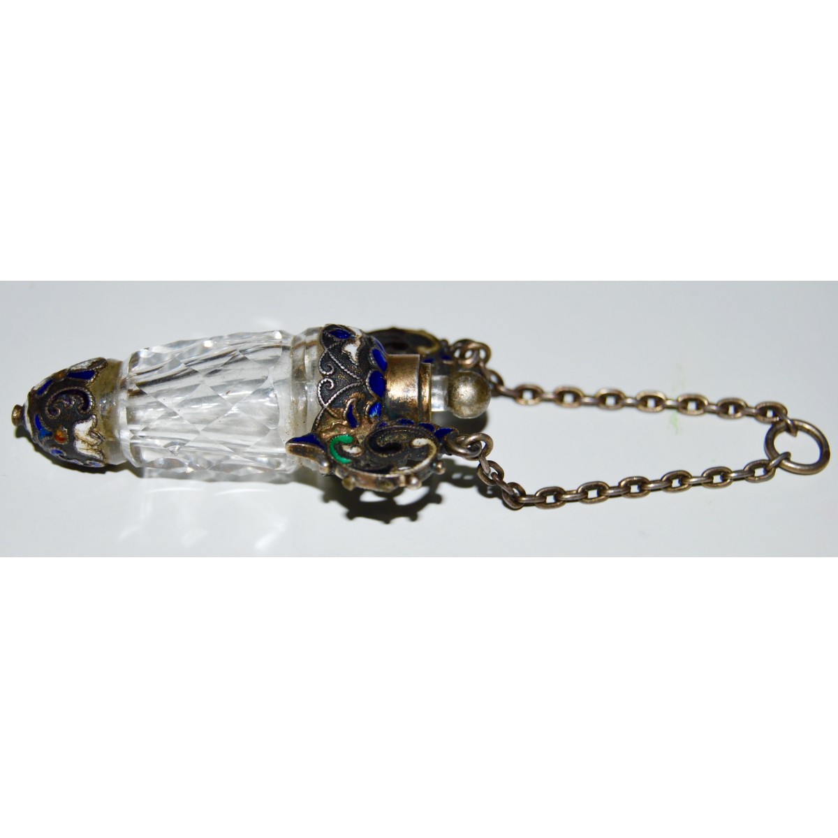 Colgante frasco de perfume finales del siglo XIX