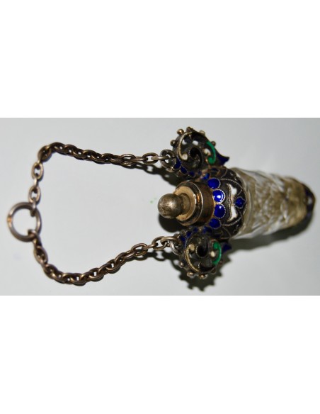 Colgante frasco de perfume finales del siglo XIX