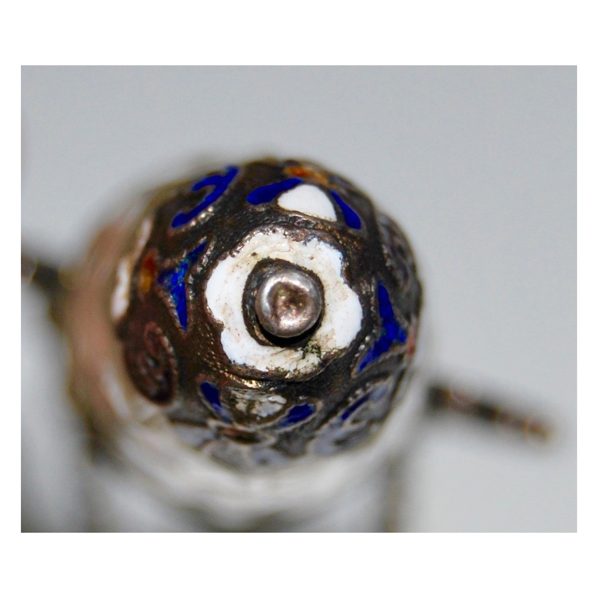 Colgante frasco de perfume finales del siglo XIX