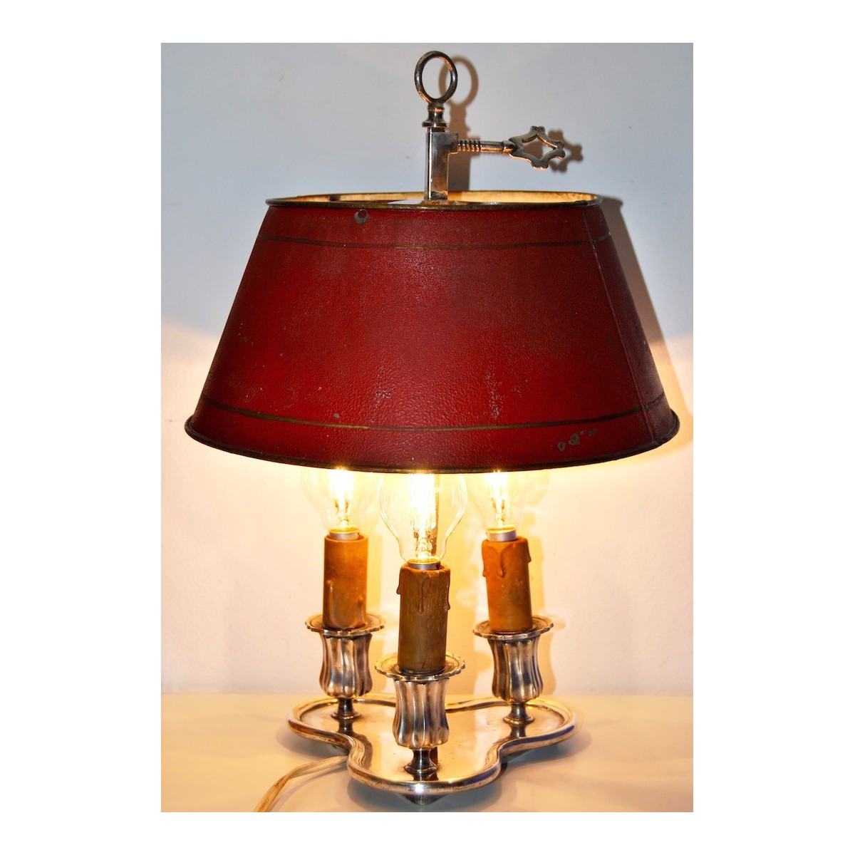 Lampara bouillottte de mesa, 1910-1930