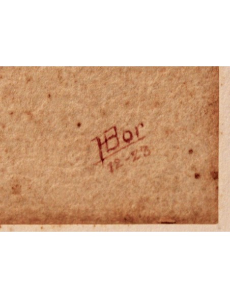 Retrato de dama, acuarela de 1923.