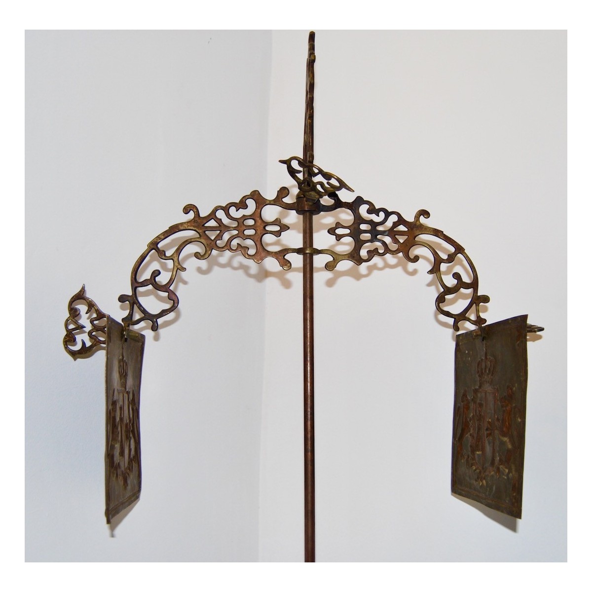 Grande lampara de aceite de bronce