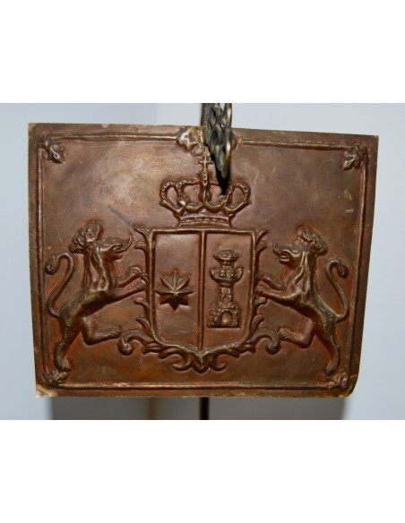 Grande lampara de aceite de bronce