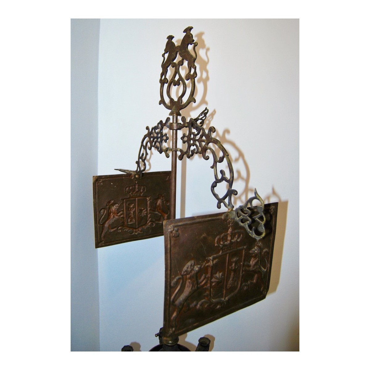 Grande lampara de aceite de bronce