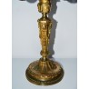 Pair of golden bronze candelabra 19th
