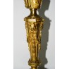 Pareja de candelabros de bronce dorado 1860-70