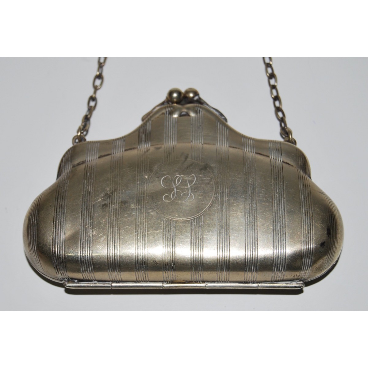Antique sterling silver purse
