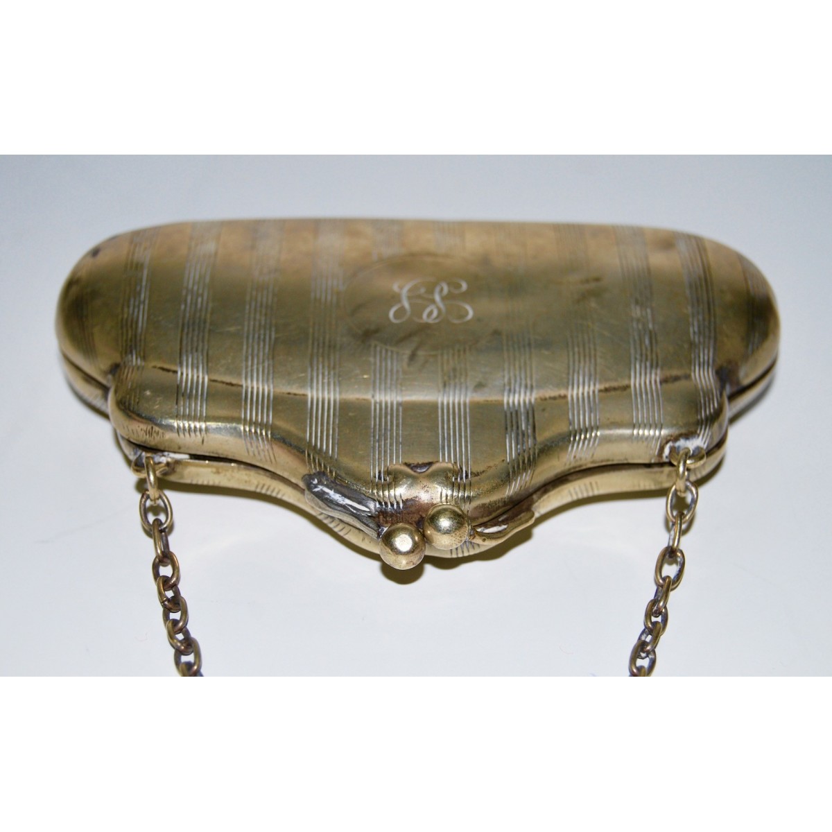 Antique sterling silver purse