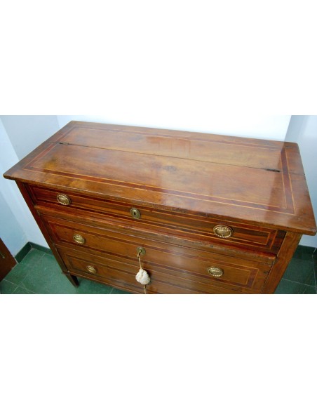 Cómoda escritorio italiana del siglo XVIII