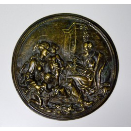 Bajorrelieve de bronce del siglo XVII