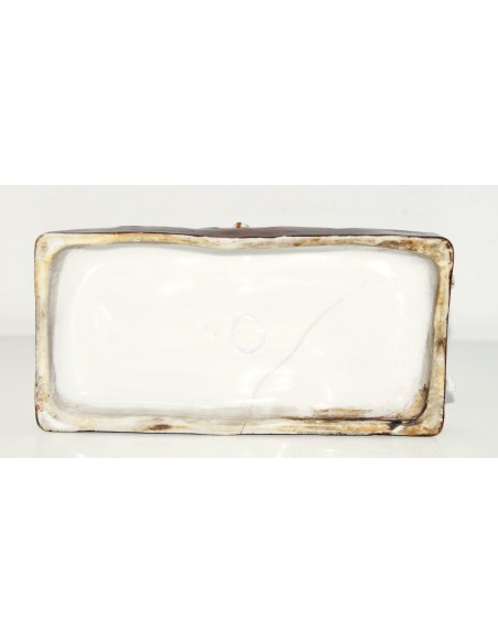 Figuras de niña y galgo, porcelana alemana (1880-1890)