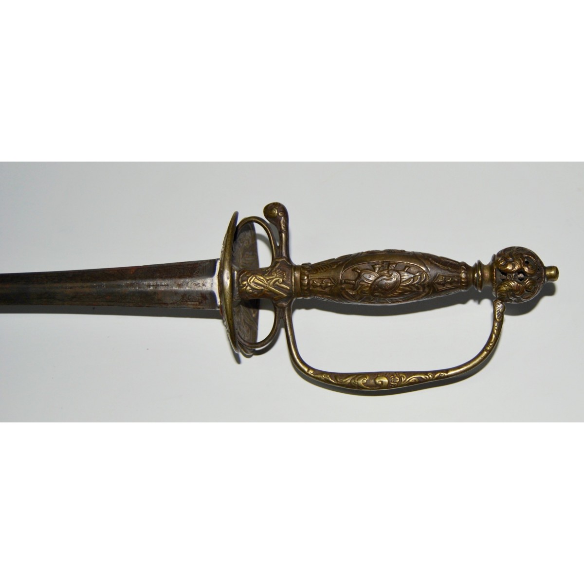 Espada de estoque francesa del siglo XVIII