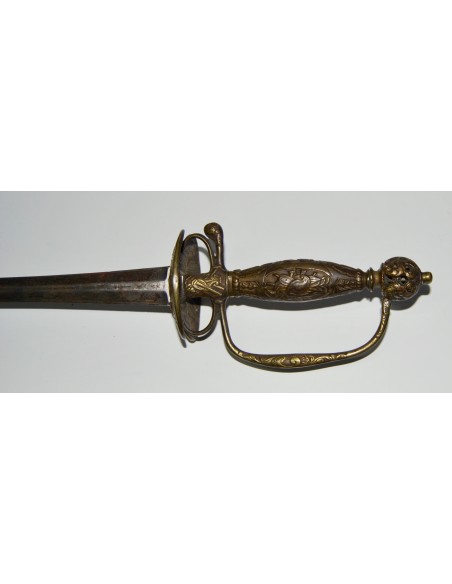 Espada de estoque francesa del siglo XVIII