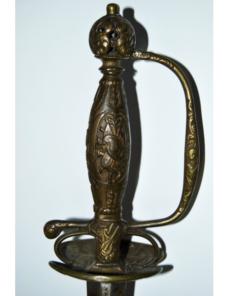 Espada de estoque francesa del siglo XVIII