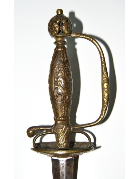 Espada de estoque francesa del siglo XVIII