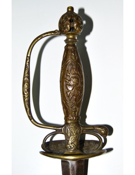 Espada de estoque francesa del siglo XVIII