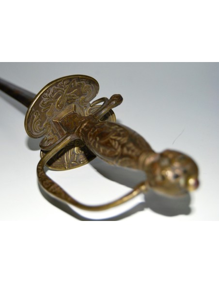 Espada de estoque francesa del siglo XVIII