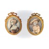 Pair of miniatures of the 19th