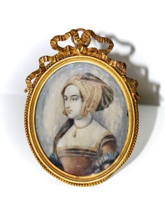 Pareja de miniaturas del siglo XIX 2