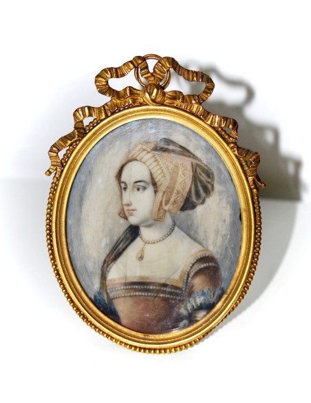 Pareja de miniaturas del siglo XIX