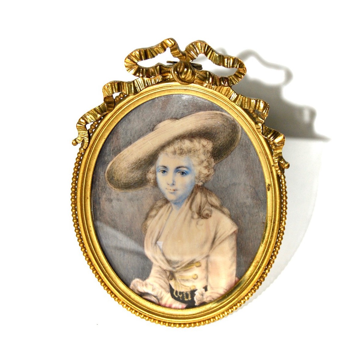 Pareja de miniaturas del siglo XIX