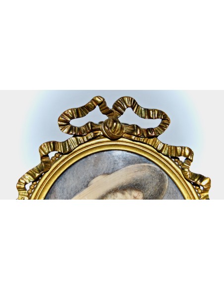 Pareja de miniaturas del siglo XIX