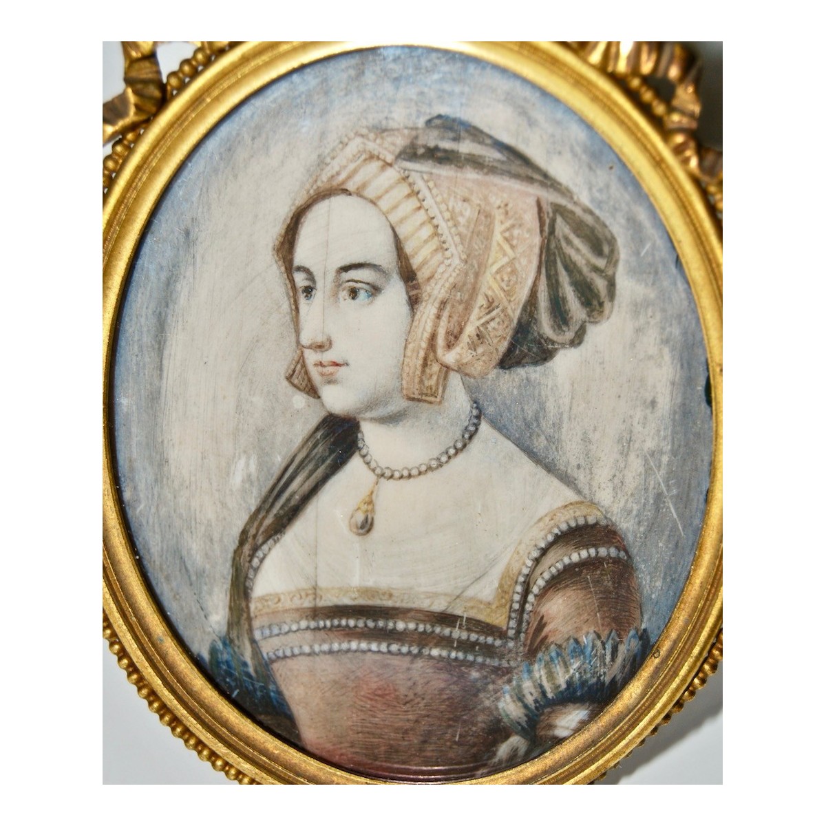 Pareja de miniaturas del siglo XIX