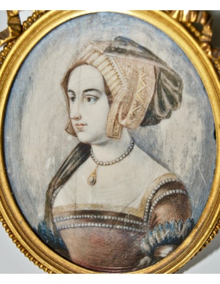 Pareja de miniaturas del siglo XIX