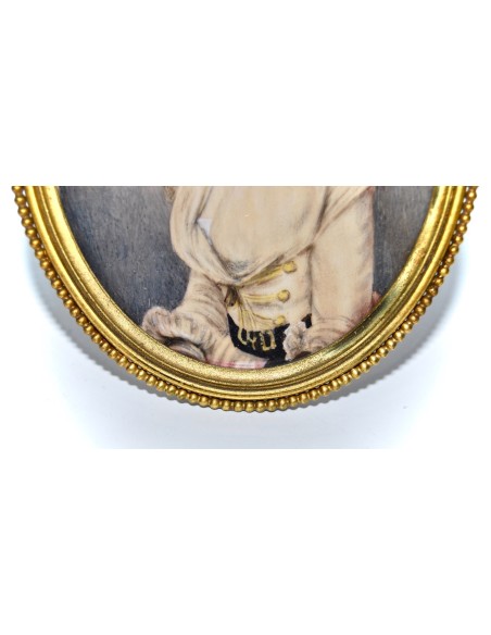 Pareja de miniaturas del siglo XIX