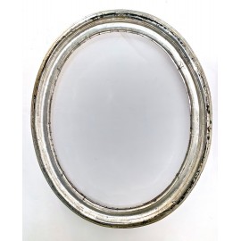 Oval silver frame 19th