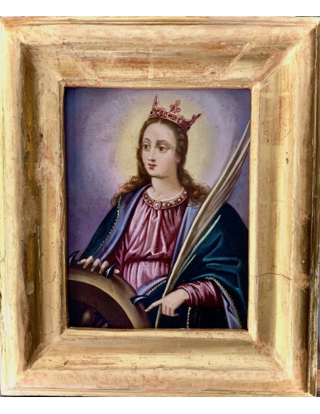 Pintura sobre cobre del siglo XVIII