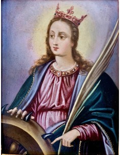 Dipinto ad olio su rame del 700 2