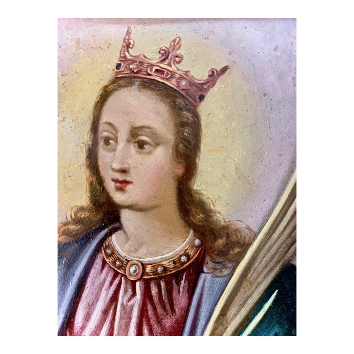 Pintura sobre cobre del siglo XVIII