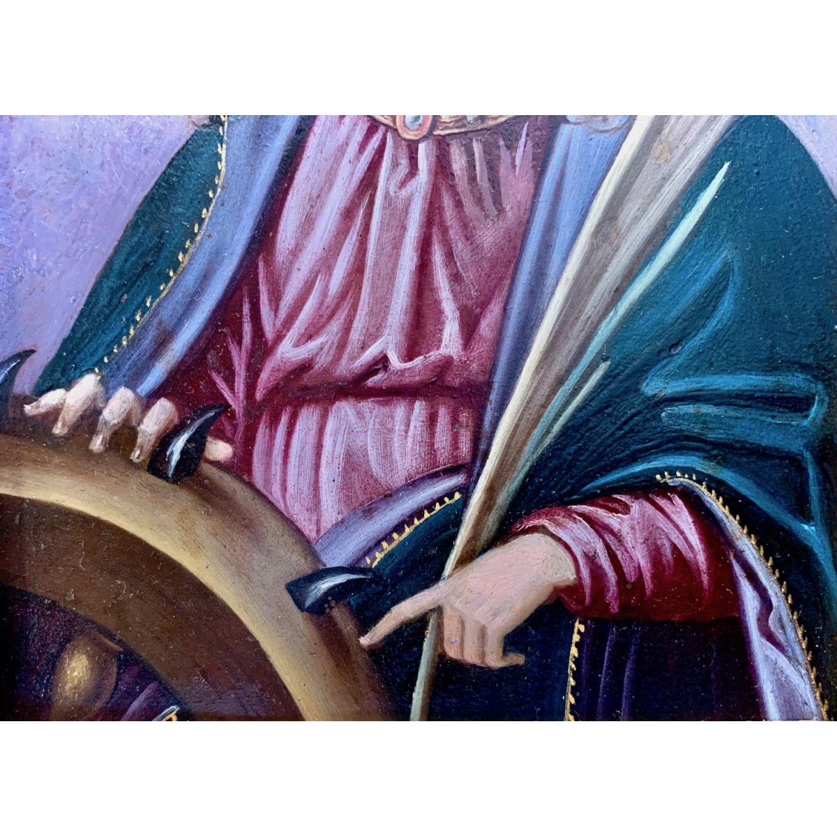 Pintura sobre cobre del siglo XVIII