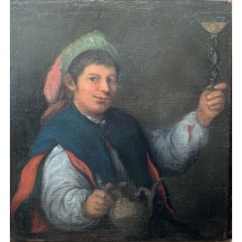 “Retrato de joven”, pintura del siglo XVII