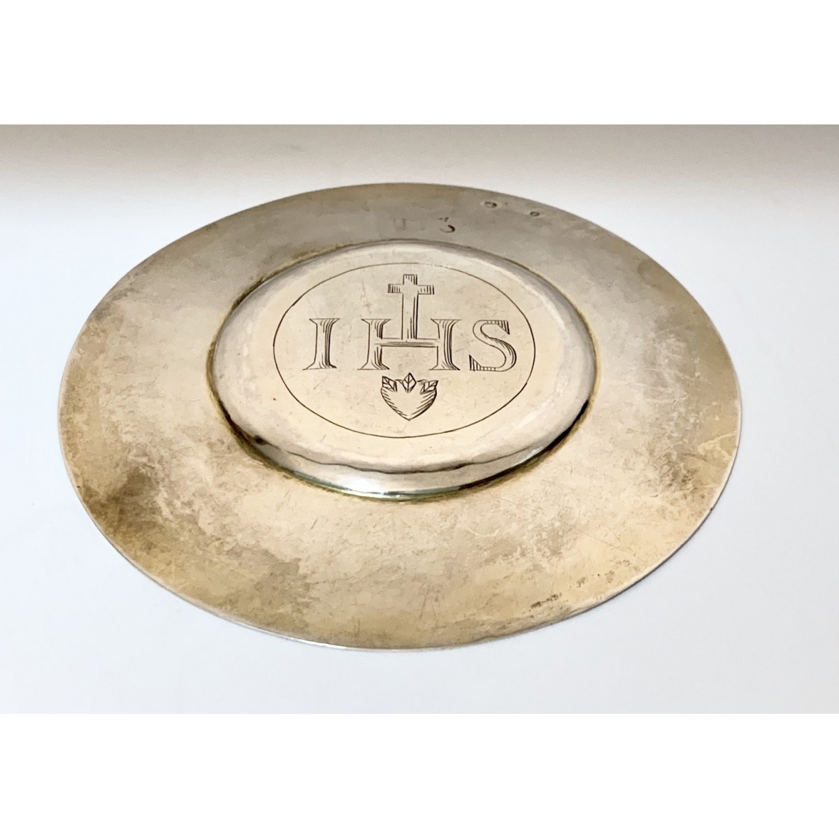 Patena de plata del siglo XVIII
