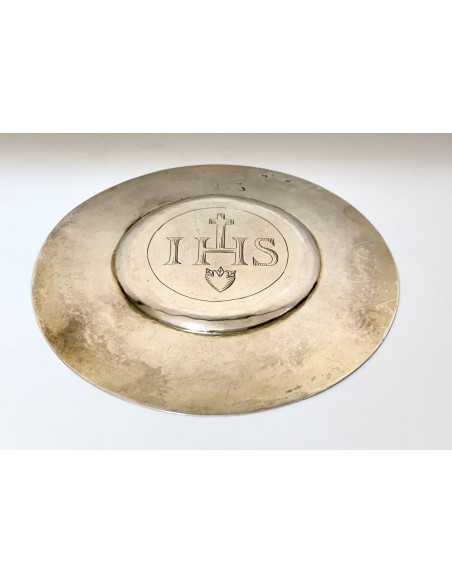 Patena de plata del siglo XVIII