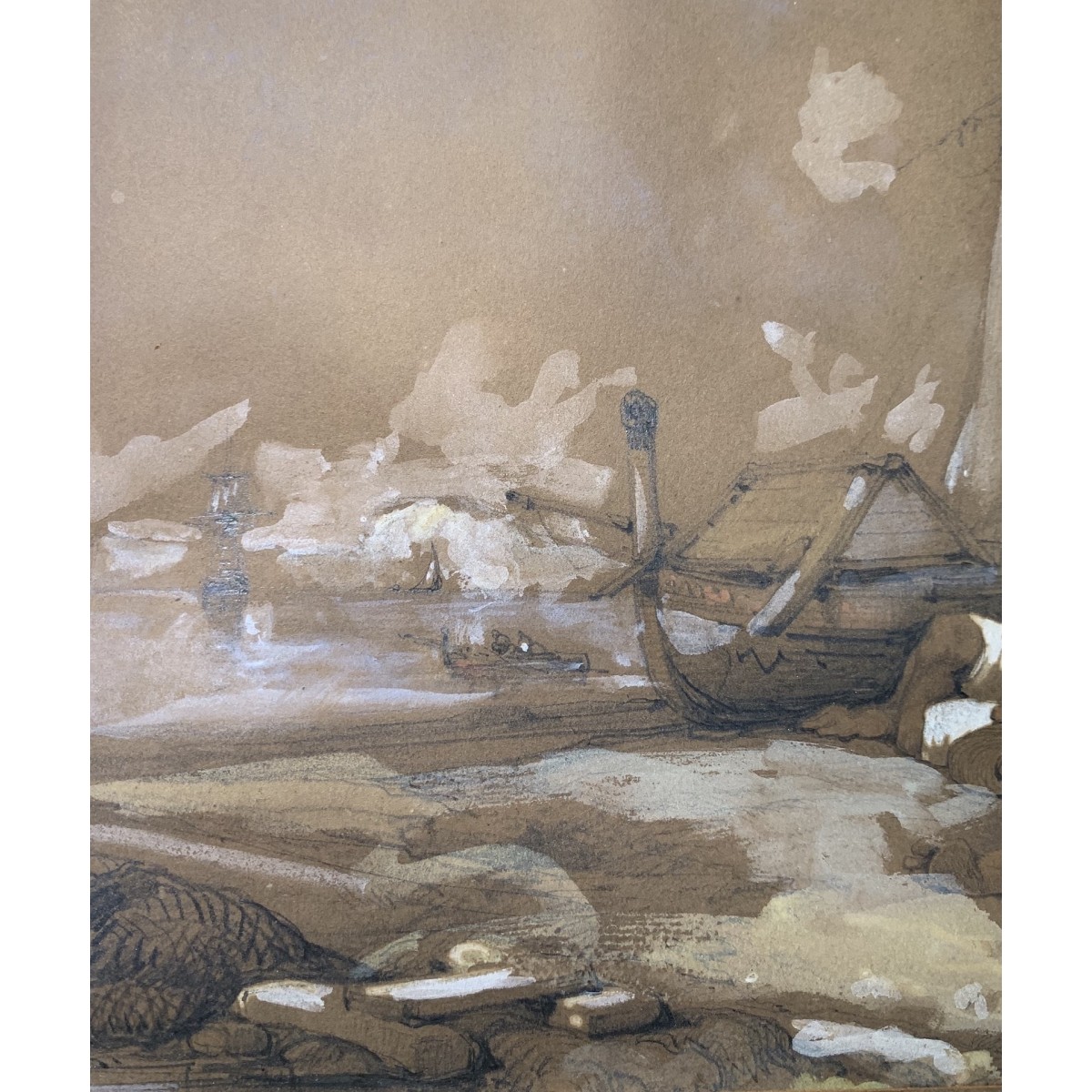 Consalvo Carelli, “Pescadores descansando”