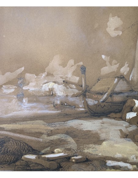 Consalvo Carelli, “Pescadores descansando”