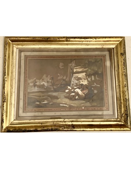 Consalvo Carelli, “Pescadores descansando”