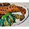 "Lobster", Portuguese glazed ceramic