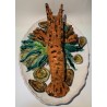 "Lobster", Portuguese glazed ceramic