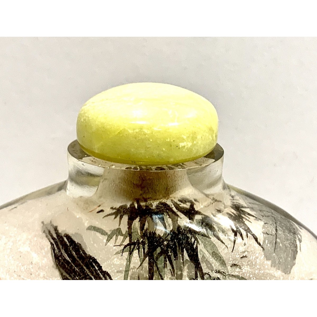 Snuff bottle de cristal pintado